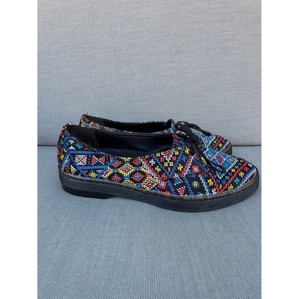Dr. Martens Morada Woven Aztec Pattern Shoes Womens 10 Indie Boho Festival